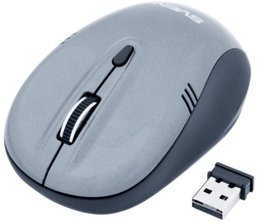Мышь беспроводная Sven RX-330 серый USB