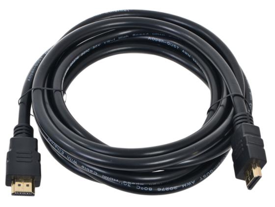 Кабель HDMI 3.0м AOpen 1.4+3D/Ethernet ACG511D-3M позолоченные контакты