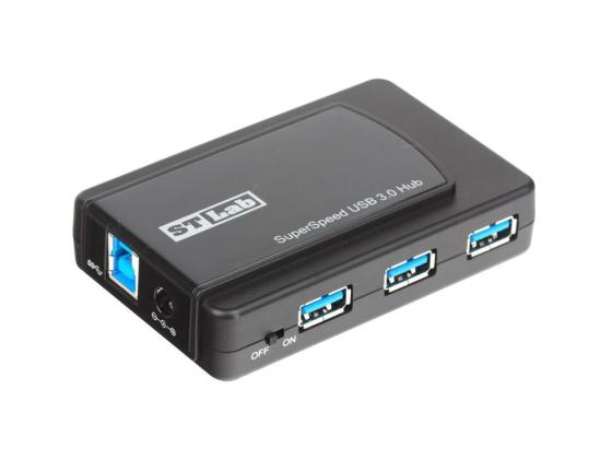 Концентратор USB St-Lab U-770 7 портов 3xUSB 3.0 + 4xUSB 2.0 черный
