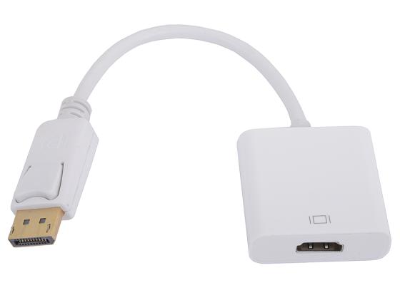 Переходник HDMI DisplayPort 0.1м VCOM Telecom CG553 круглый белый