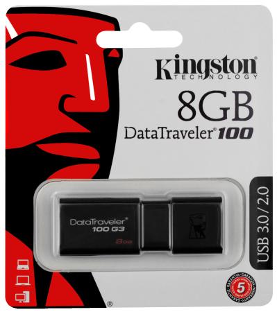 Флешка USB 8Gb Kingston DataTraveler DT100G3 USB3.0 DT100G3/8GB