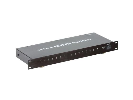 Сплиттер HDMI VCOM 3D Full-HD 1.4v 1 компьютер - 16 мониторов каскадируемый DD4116