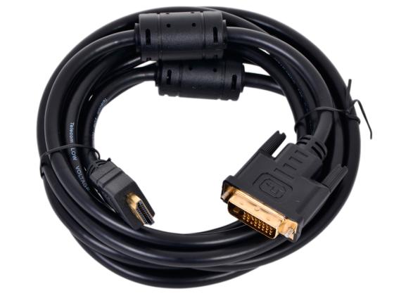 Кабель HDMI-DVI 3.0м Telecom 2 фильтра позолоченные контакты THD6095-3M/CG481F/CG480F