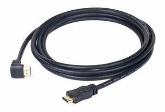 Кабель HDMI 3.0м Gembird v1.4 углов. разъем черный позол.разъемы экран. пакет CC-HDMI490-10