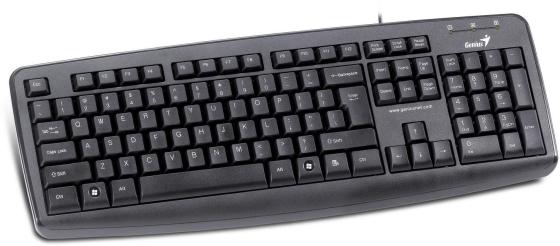 Клавиатура проводная Genius KB-110X USB черный