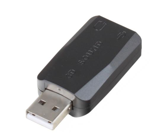 Переходник USB 2.0-Jack 3.5 (F) mm ORIENT AU-01N