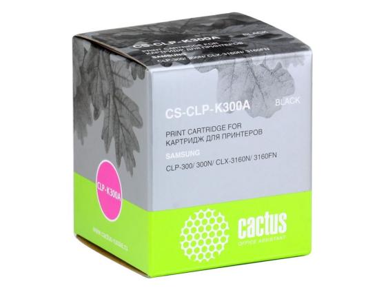 Картридж Cactus CS-CLP-K300A для Samsung CLP-300 300N CLX-3160N 3160FN черный 2000 стр.