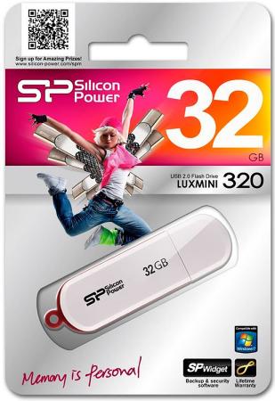 Флешка USB 32Gb Silicon Power lux mini seriesi 320 SP032GBUF2320V1W белый