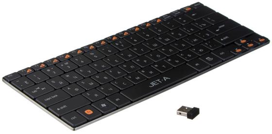 Клавиатура беспроводная Jet.A SlimLine K7 W USB черный