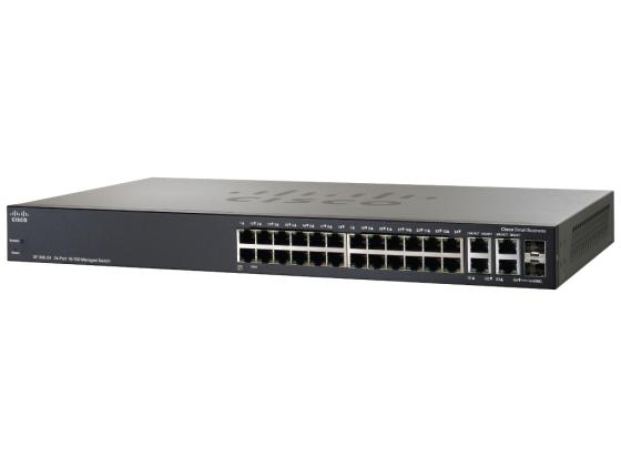 Коммутатор Cisco SRW2024-K9-EU управляемый 26 порта 10/100/1000Mbps 2xCombo SFP