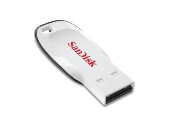 Флешка USB 8Gb SanDisk Cruzer Blade White белый SDCZ50C-008G-B35W