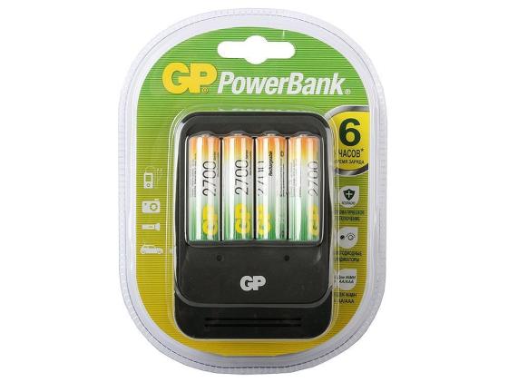 Зарядное устройство + аккумуляторы 2700 mAh GP PB570GS270-2CR4 AA 4 шт