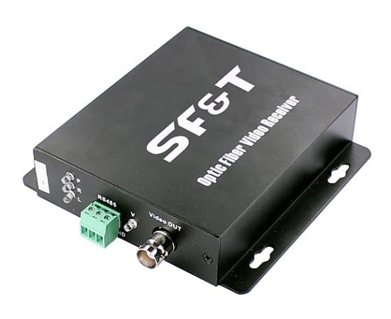 Приёмник оптический SF&T SFS11S5R для передачи 1 канала видео HD-SDI и RS-485 по одному волокну одномодового оптического кабеля до 20км