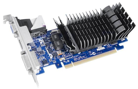 Видеокарта 1024Mb ASUS NVidia GeForce 210 Silent GDDR3 PCI-E DVI HDMI CRT HDCP Retail 210-SL-1GD3-BRK
