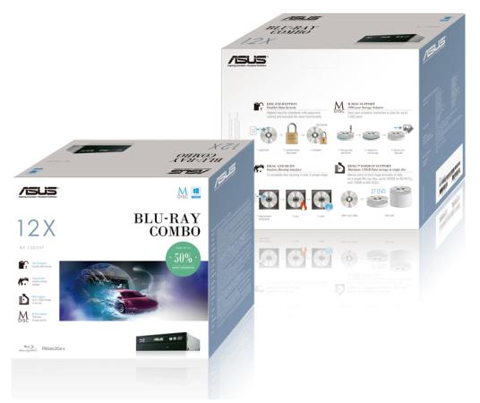 Привод для ПК Blu-ray ASUS BC-12D2HT SATA черный Retail