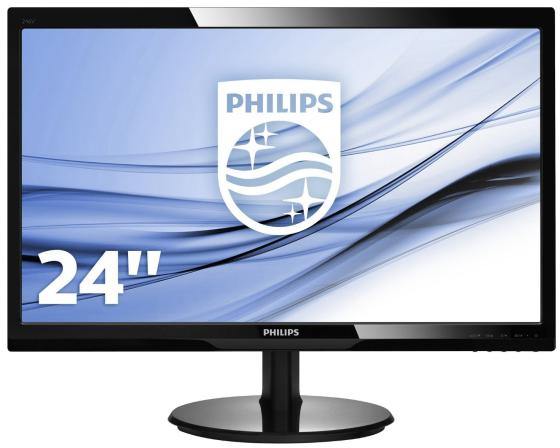 Монитор 24" Philips 246V5LSB/00/01 черный TN 1920x1080 250 cd/m^2 5 ms DVI VGA