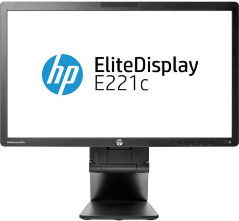 Монитор 22" HP EliteDisplay E221c черный IPS 1920x1080 250 cd/m^2 7 ms DisplayPort DVI VGA USB D9E49AA
