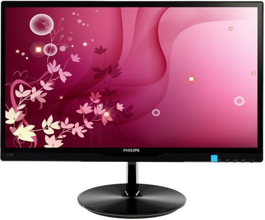 

Монитор 22" Philips 224E5QSB/0001 черный AH-IPS 1920x1080 250 cd/m^2 5 ms DVI VGA