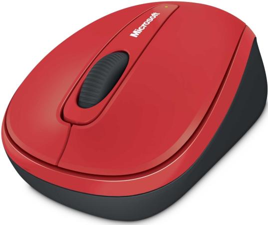 Мышь беспроводная Microsoft Wireless Mobile 3500 Limited Edition Flame красный USB GMF-00293