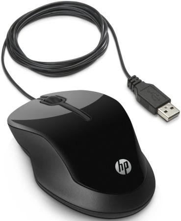 Мышь проводная HP X1500 чёрный USB H4K66AA