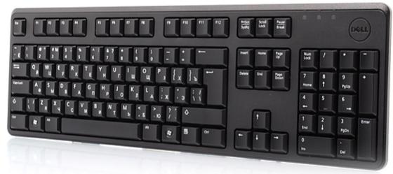 Клавиатура проводная DELL KB212-B USB черный