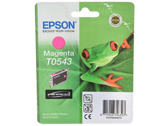Картридж Epson C13T05434010 для R800 R1800 Magenta Пурпурный