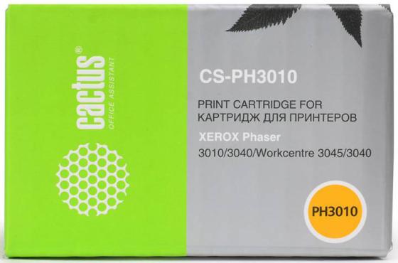 Картридж Cactus CS-PH3010 для Xerox Phaser 3010 WorkCentre 3045 черный 1000стр