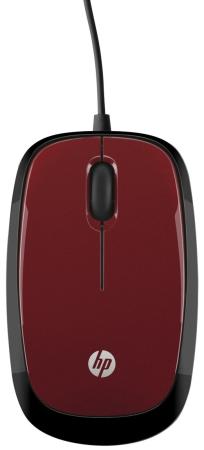 Мышь проводная HP X1200 Flyer красный USB H6F01AA