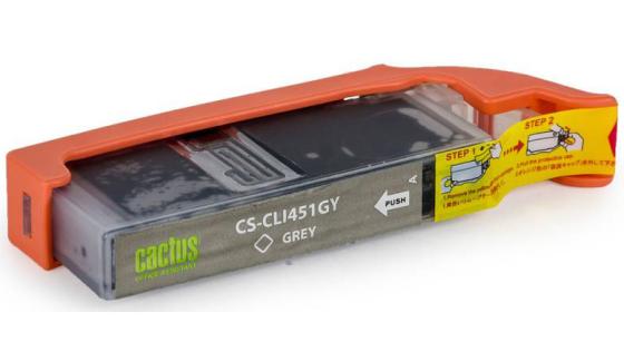 Картридж Cactus CS-CLI451GY для Canon MG 6340 5440 IP7240 серый