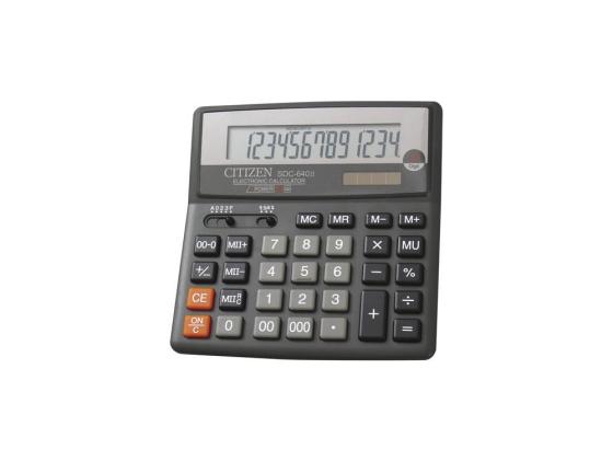 Калькулятор Citizen SDC-640II 14-цифр дисплей