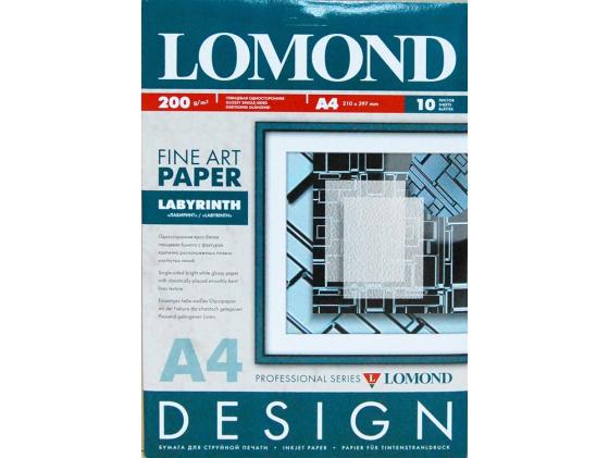 Фотобумага Lomond A4 200г/м2 глянцевая дизайнерская Лабиринт 10л 0924041