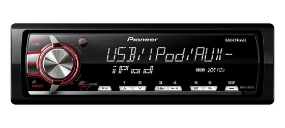 

Автомагнитола Pioneer MVH-X460UI бездисковая USB MP3 FM RDS 1DIN 4x50Вт черный