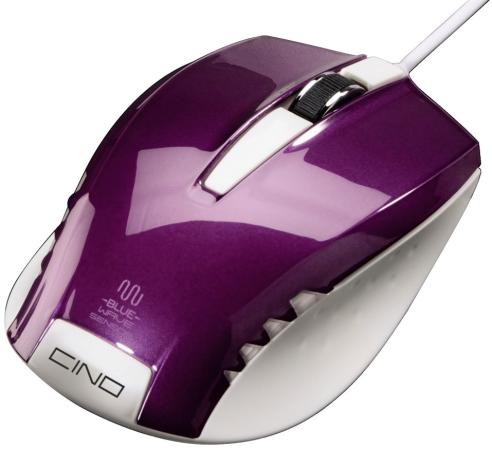 Мышь проводная HAMA Cino H-53866 фиолетовый USB