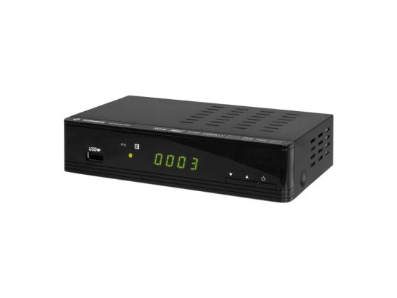 Тюнер цифровой DVB-T2 Telefunken TF-DVBT202 HDMI USB черный