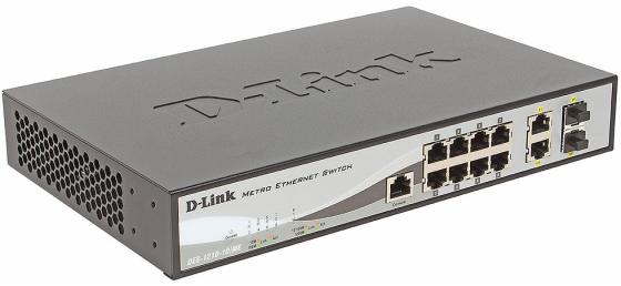 Коммутатор D-LINK DES-1210-10/ME/B1A управляемый 8 портов 10/100Mbps 2x combo GbLAN/SFP