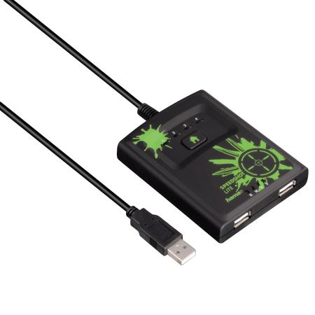 Переключатель Hama H-115510 Speedshot Lite мышь/клавиатура для Xbox 360 USB Plug&Play черный