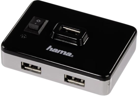 Концентратор USB 2.0 HAMA 00054570 4 x USB 2.0 черный