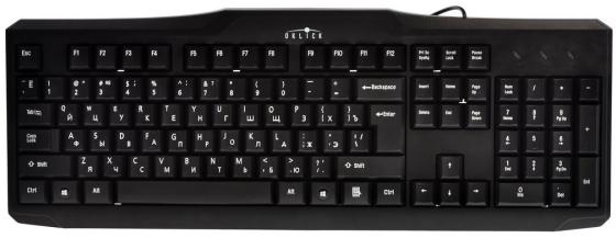 Клавиатура проводная Oklick 170M USB черный