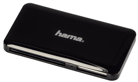 Картридер внешний Hama H-114837 SD всех стандартов USB3.0 поддерживает SDXC/microSDXC черный
