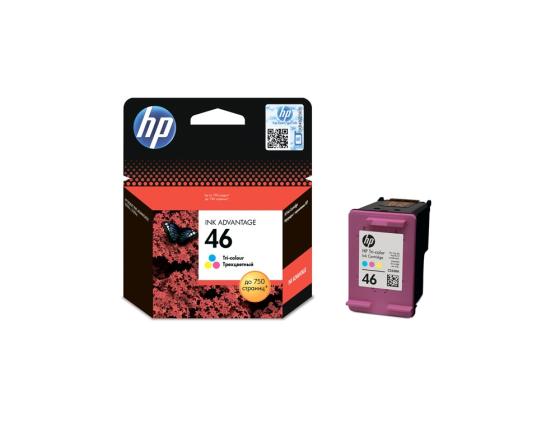 

Картридж HP №46 CZ638AE для Deskjet Ink Advantage 2020hc Printer / 2520hc AiO трехцветный