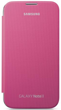 Чехол-книжка Samsung EFC-1J9FPEGSTD Flip Cover для GT-N7100 Galaxy Note 2 розовый