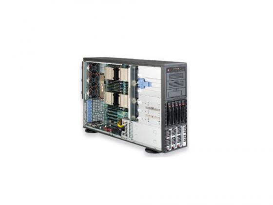Серверная платформа SuperMicro SYS-8047R-7RFT+ 4U 4xLGA2011 C602 32xDDR3 5x3.5" SAS2/SATA Raid 2x10Gigabit SVGA 1400 Вт