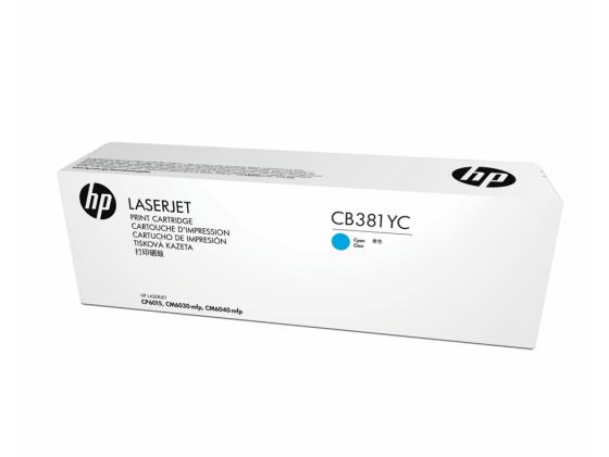 

Картридж HP CB381YC для Color LaserJet CM6030/CM6040 голубой 25000стр