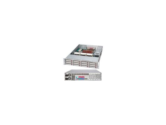 

Серверный корпус Supermicro CSE-826TQ-R800LPB 2U 13.68''x13'' 12x3.5'' HotSwap SAS/SATA SES2 800Вт черный