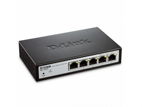 Коммутатор D-LINK DGS-1100-05/A1A 5 портов 10/100/1000BASE-T ports EasySmart Switch