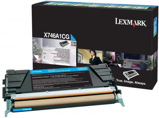 Тонер-Картридж Lexmark X746A1CG для X746/X748 голубой 7000стр