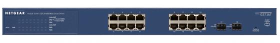 Коммутатор NetGear GS716T-300EUS управляемый 16 портов 10/100/1000BASE-T/SFP