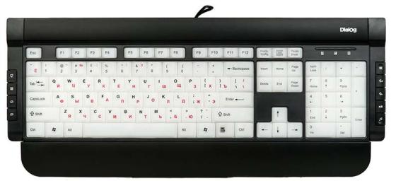 Клавиатура проводная Dialog Katana КК-L06U USB черный белый