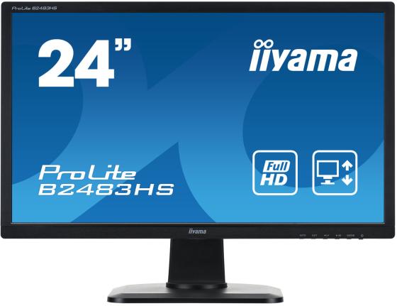 Монитор 24" iiYama Pro Lite B2483HS-B1 черный TN 1920x1080 300 cd/m^2 2 ms DVI VGA Аудио HDMI