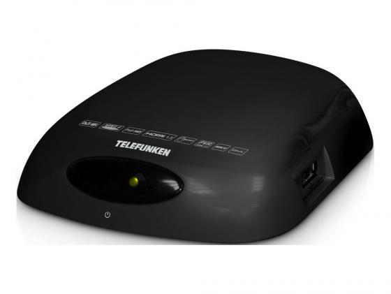 Тюнер цифровой DVB-T2 Telefunken TF-DVBT204 HDMI USB черный
